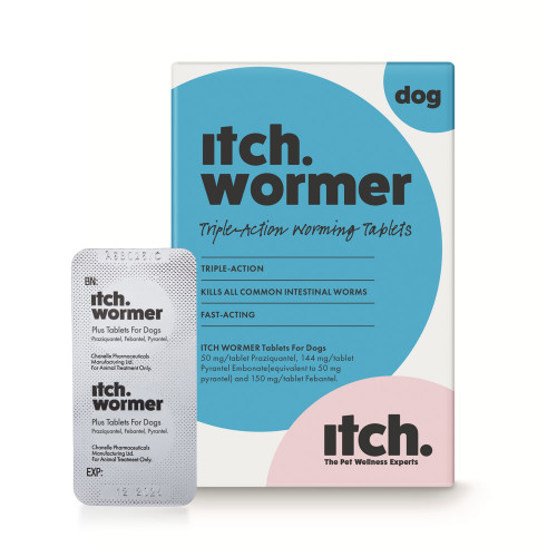 Itch Wormer Tablets Dog 3 to 20kg 2pk