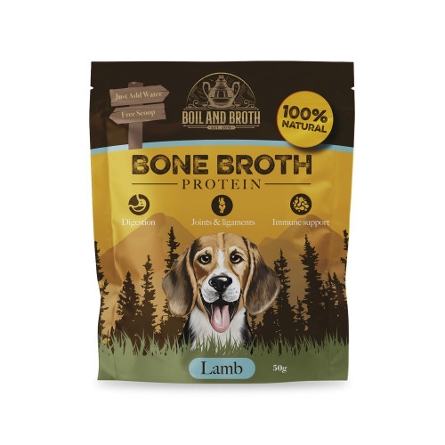 Boil & Broth Lamb Bone Broth for Dogs 50g