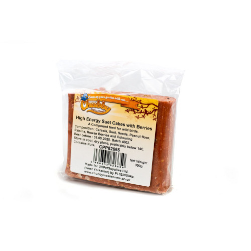 Chubby High Energy Suet Cake Berries