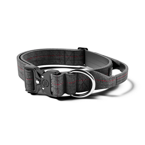 BullyBillows Combat Collar Stone Grey