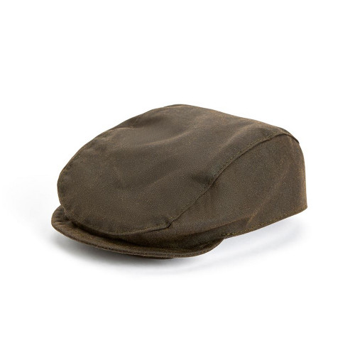 Barbour Dog Wax Flat Cap Olive