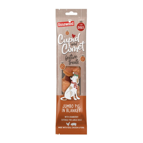 Cupid & Comet Jumbo Pig in Blanket 90g