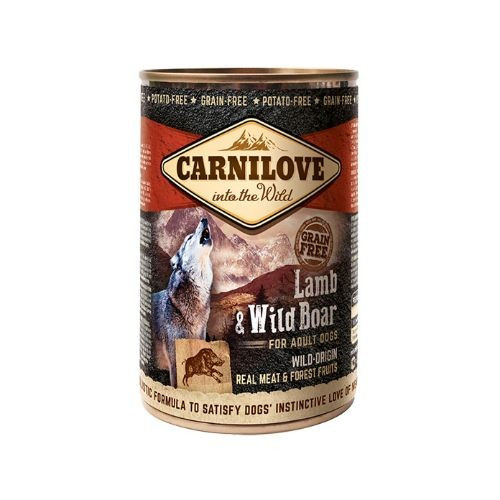 Carnilove Lamb & Wild Boar Wet Dog Food - 6 x 400g