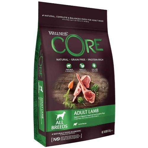 Wellness CORE Adult Lamb Grain Free Dry Dog Food 10kg