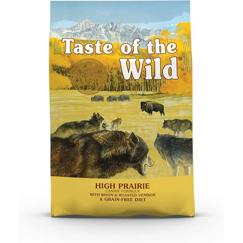 Taste of the Wild Adult All Breeds High Prairie Grain Free Dry Dog Food 