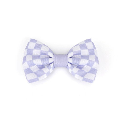 Little Ginger Bow Tie Lilac Retro Check
