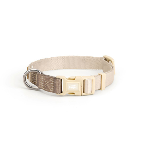 Little Ginger Two-Tone Collar Café Latte