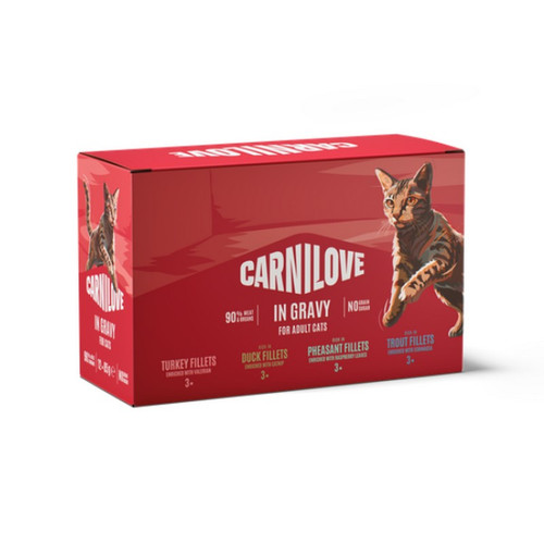 Carnilove Cat Pouch Multipack Gravy 12X85 Grams 