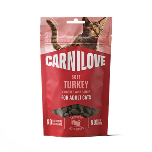 Carnilove Cat Turkey With Catnip Treat 50 Grams 