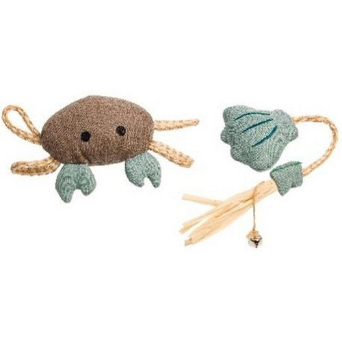 House Of Paws Cat Seashell Rope & Crab toy 