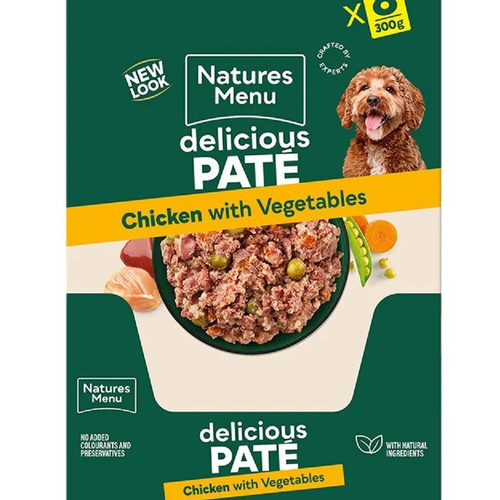 Natures Menu Dog Pate Pouch Chicken 8X300G