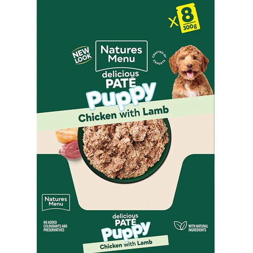 Natures Menu Dog Pate Pouch Puppy Chicken With Lamb 