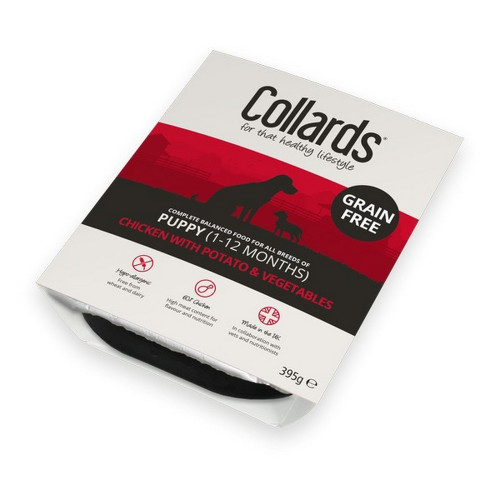 Collards Wet Tray Puppy Grain-Free Chicken Potato & Veg  Multi Buy