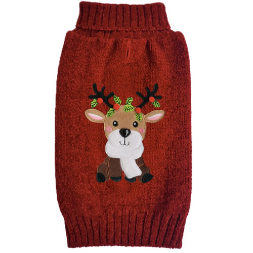 Sotnos Cuddly Reindeer Dog Sweater 