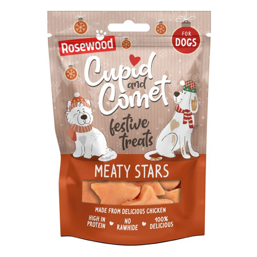 cupid & comet meaty stars 100g dog treats 