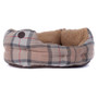 Barbour Luxury Dog Bed Pink & Grey