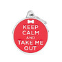 Keep Calm & Take Me Out ID Tag