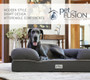 PetFusion Ultimate Jumbo XX Large WATERPROOF Memory Foam Dog Bed 127 x 10 2x3 3cm - Grey