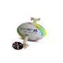 Sportspet Rugby Balls Midi White, Yellow, Teal