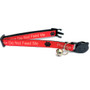 ZACAL Cat Collar Do Not Feed Red