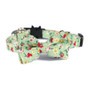 ZACAL Cat Collar Bow Tie Mint Green Floral