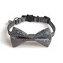 ZACAL Cat Collar Bow Tie Black Sparkle Glitter