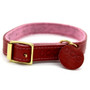 DOG Cherry & Blush Leather Collar