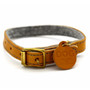 DOG Honey & Charcoal Leather Collar