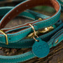 DOG Peacock & Hazelnut Leather Collar