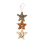 Cupid & Comet Small Animal Woven Star Trio