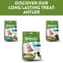 Whimzees Antler Small Dental Chew Dog Treat Pack - 24pk