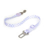 Little Ginger Seatbelt Lilac Retro Check