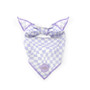 Little Ginger Bandana Lilac Retro Check