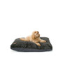 Snug & Cosy Alaska Faux Fur Lounger Charcoal 90cm