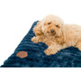 Snug & Cosy Alaska Faux Fur Lounger Ocean Blue 90cm