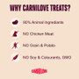 Carnilove Jerky Turkey & Venison Dog Treat - 100 Grams