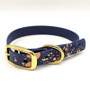 Trinketypaws Biothane Collar Splatter Navy 