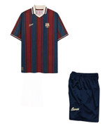 24/25 Barcelona Retro Polo Home Kids Kit with free name and number