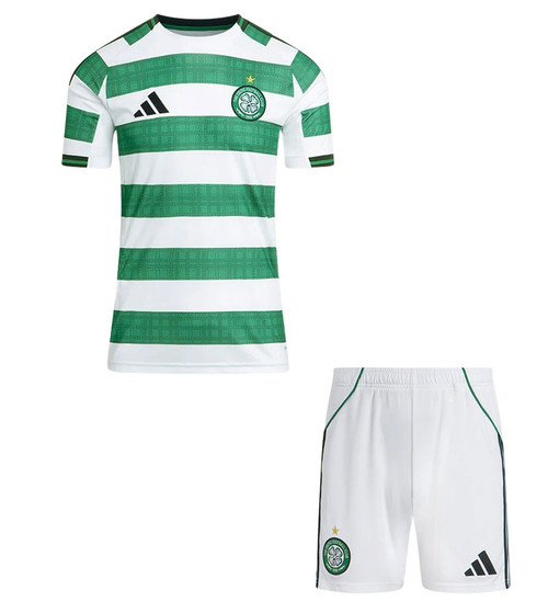 25/26 Celtic Home Kids Kit with free name and number