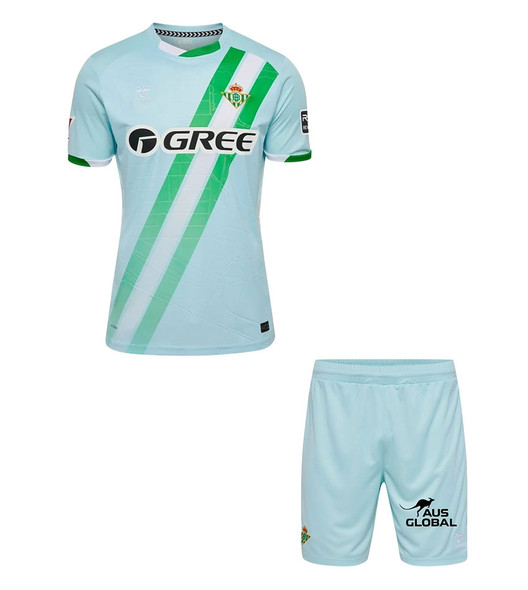 25/26  Real Betis Away Kids Kit with free name and number