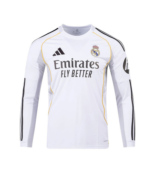 25/26  Real Madrid Long Sleeve Home Shirt