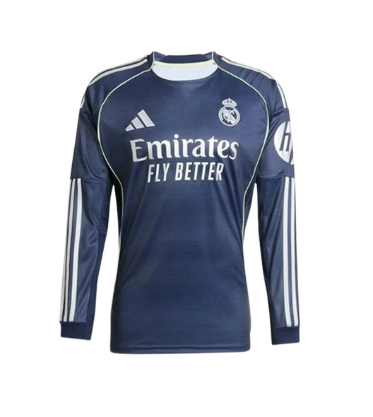 25/26  Real Madrid Long Sleeve Away Shirt