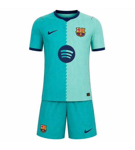 26/27 Barcelona Third Kids Kit with free name and number