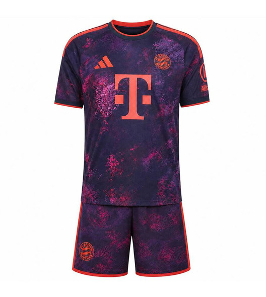 26/27 Bayern Munich Third Kids Kit with free name and number