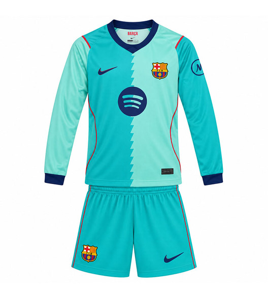26/27 Barcelona Long Sleeve Third Kids Kit