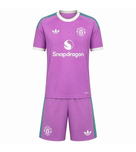 26/27  Man United Pink GK  Kids Kit with free name and number