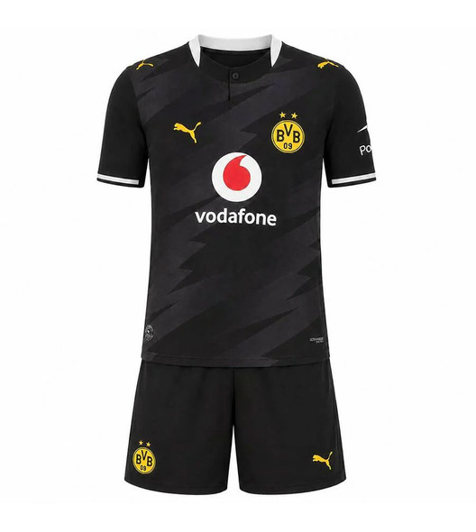 26/27  Dortmund Away Kids Kit with free name and number
