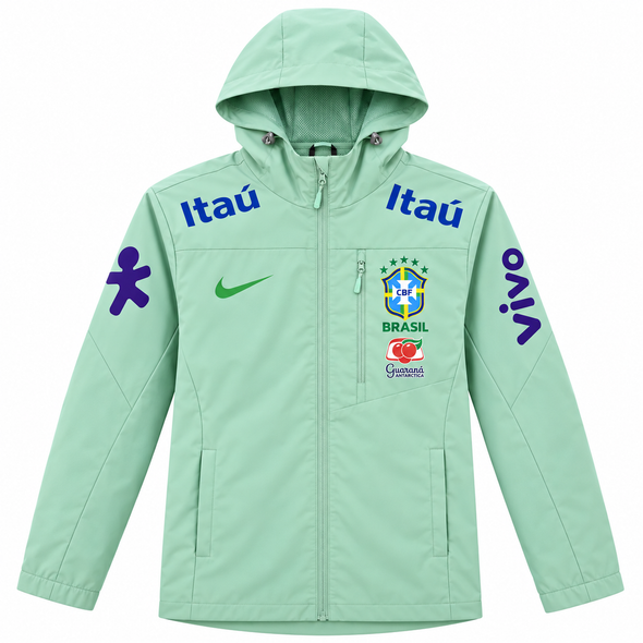 Brazil Green Windbreaker Jacket