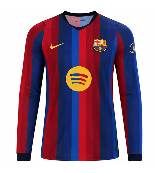26/27 Barcelona Home Long Sleeve Shirt