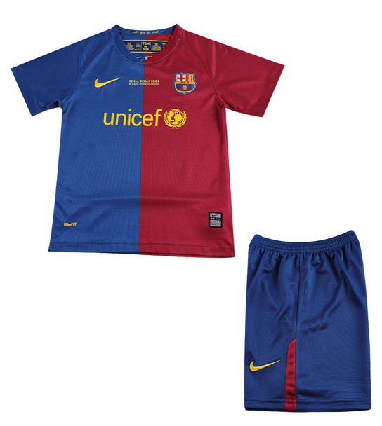 08/09 Retro Barcelona Home Kids
